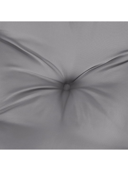 Poduška na palety šedá 80 x 80 x 12 cm textil