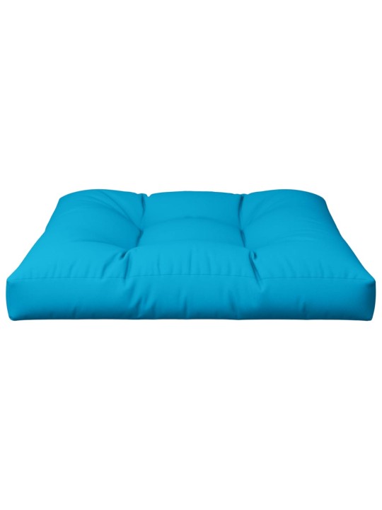 Poduška na palety modrá 80 x 80 x 12 cm textil