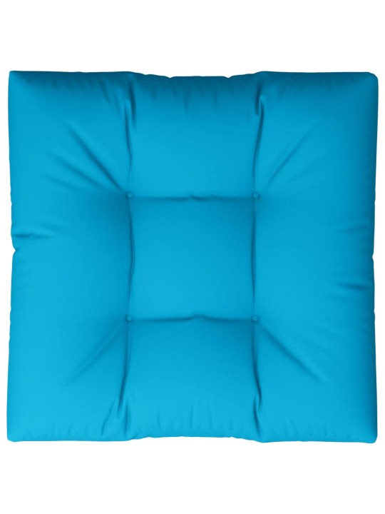 Poduška na palety modrá 80 x 80 x 12 cm textil