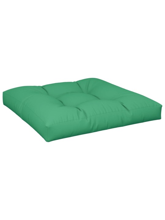 Poduška na palety zelená 80 x 80 x 12 cm textil