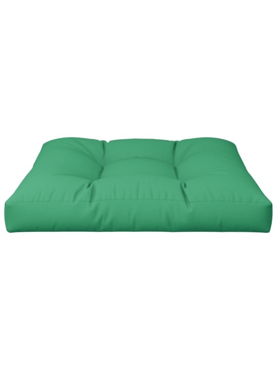 Poduška na palety zelená 80 x 80 x 12 cm textil