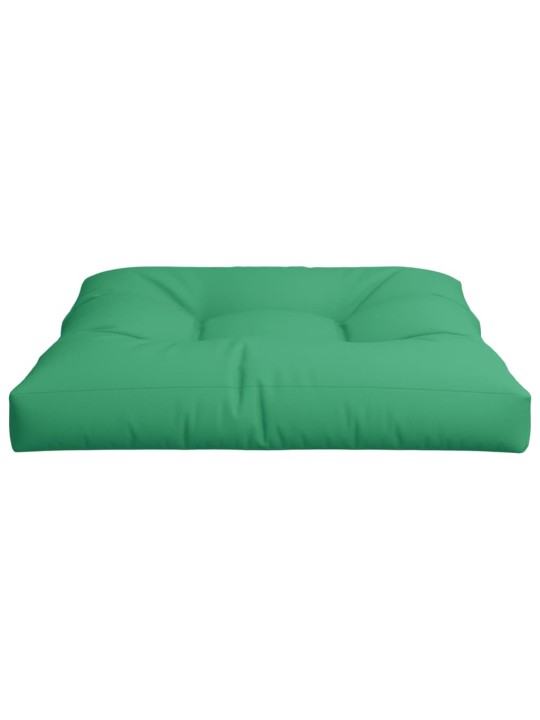 Poduška na palety zelená 80 x 80 x 12 cm textil