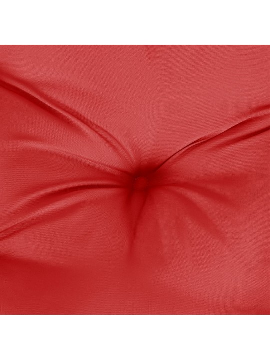 Poduška na palety červená 80 x 80 x 12 cm textil