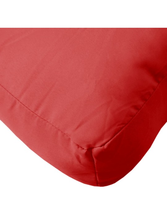 Poduška na palety červená 80 x 80 x 12 cm textil