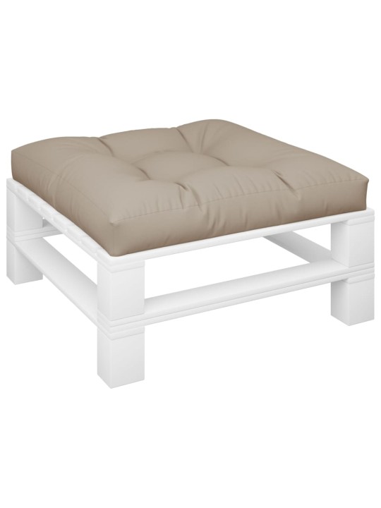 Poduška na palety taupe 80 x 80 x 12 cm textil