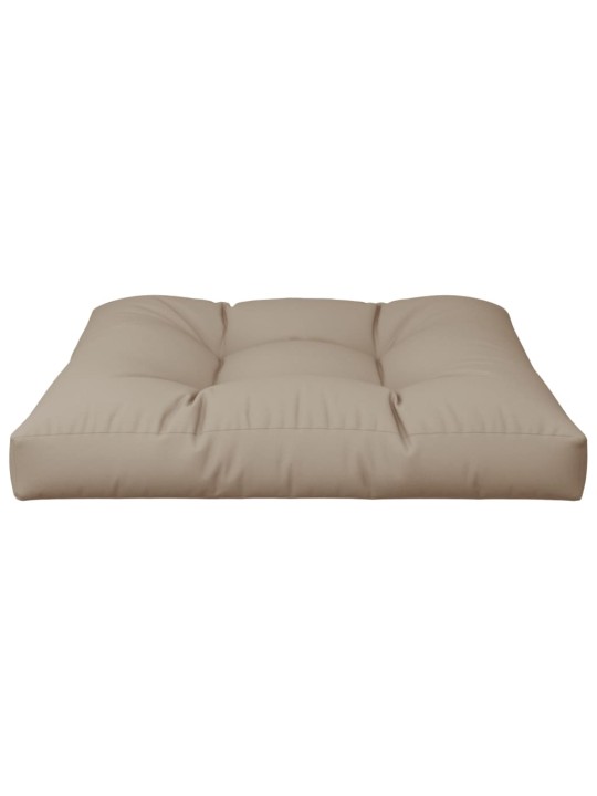 Poduška na palety taupe 80 x 80 x 12 cm textil
