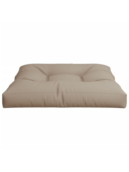 Poduška na palety taupe 80 x 80 x 12 cm textil