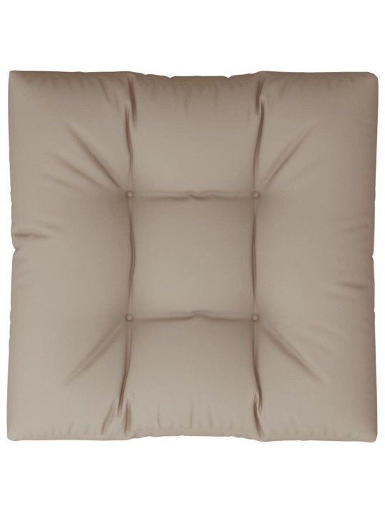 Poduška na palety taupe 80 x 80 x 12 cm textil