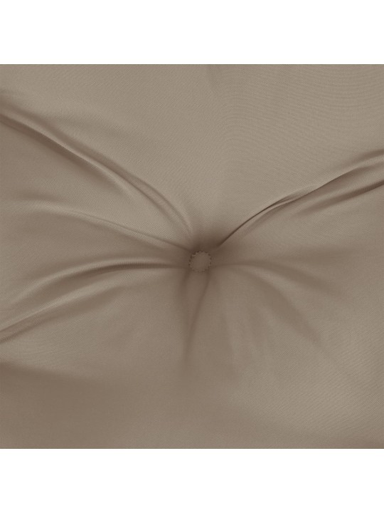Poduška na palety taupe 80 x 80 x 12 cm textil