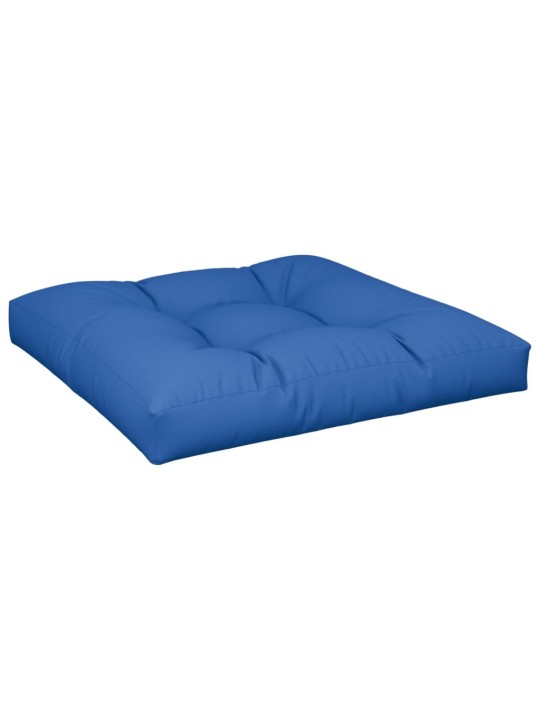 Poduška na palety královsky modrá 80 x 80 x 12 cm textil