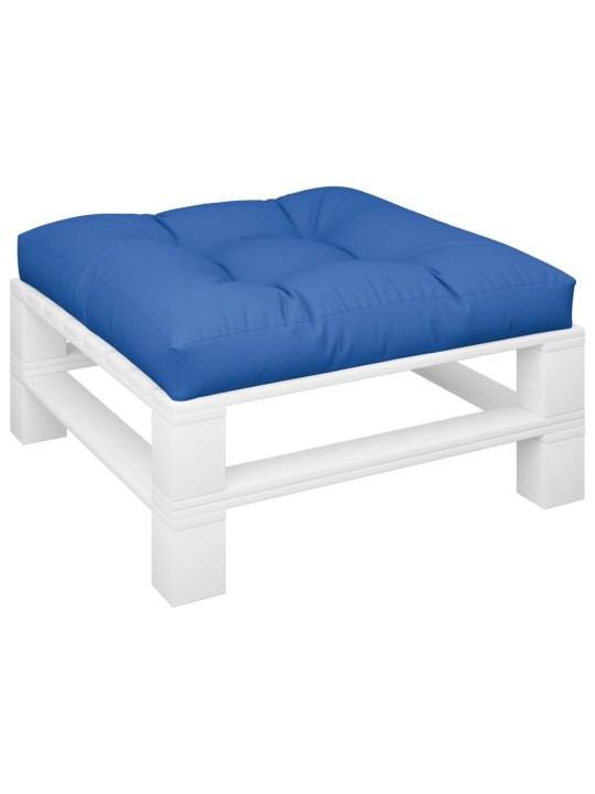 Poduška na palety královsky modrá 80 x 80 x 12 cm textil