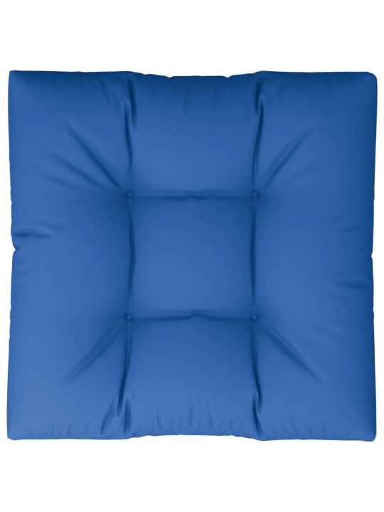 Poduška na palety královsky modrá 80 x 80 x 12 cm textil