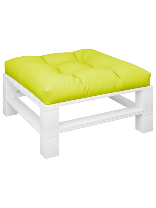 Poduška na palety jasně zelená 80 x 80 x 12 cm textil