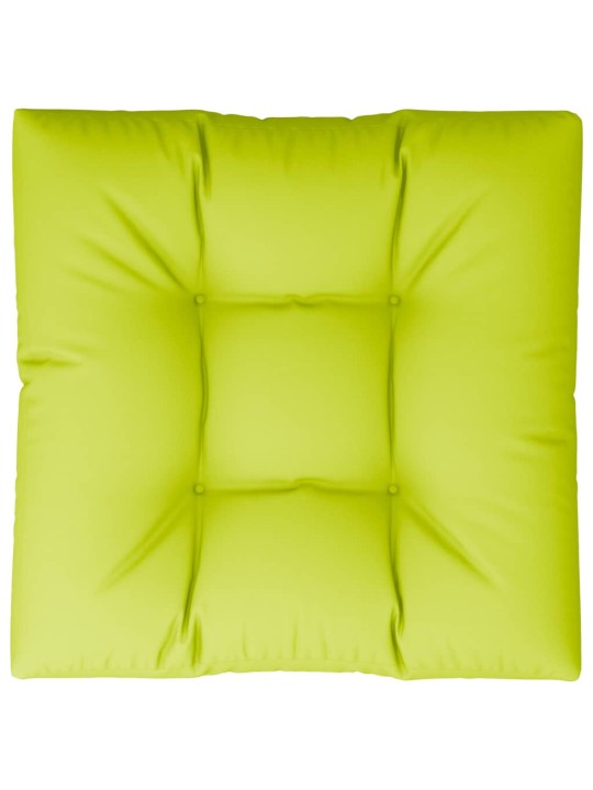 Poduška na palety jasně zelená 80 x 80 x 12 cm textil
