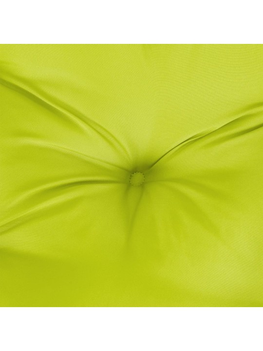 Poduška na palety jasně zelená 80 x 80 x 12 cm textil