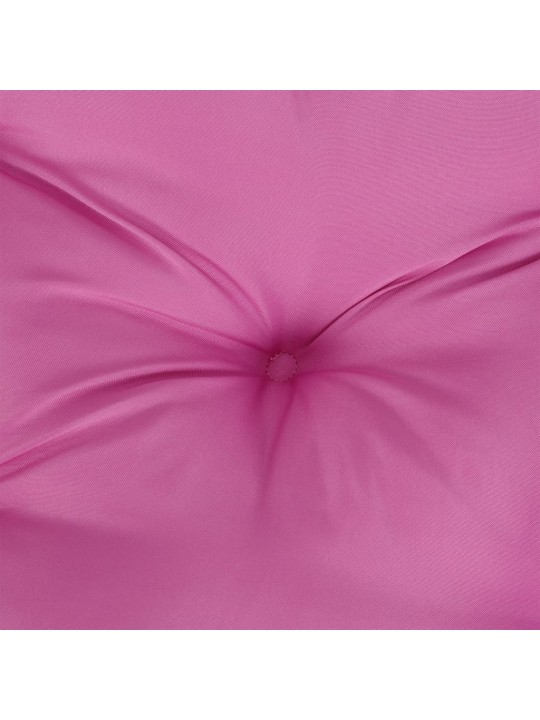 Poduška na palety růžová 80 x 80 x 12 cm textil