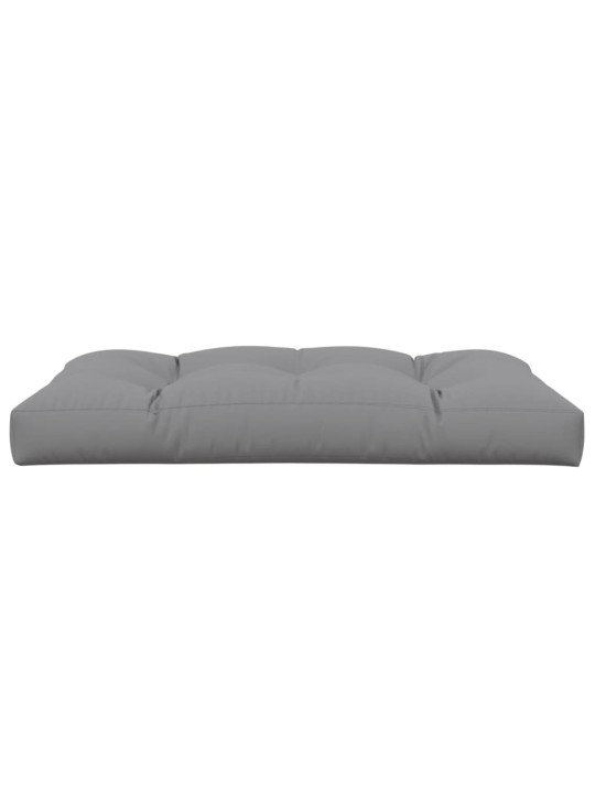 Poduška na palety šedá 120 x 80 x 12 cm textil