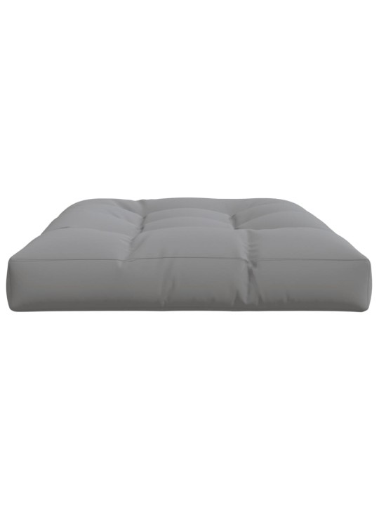 Poduška na palety šedá 120 x 80 x 12 cm textil