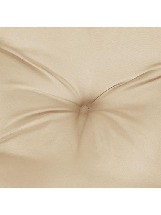 Poduška na palety béžová 120 x 80 x 12 cm textil