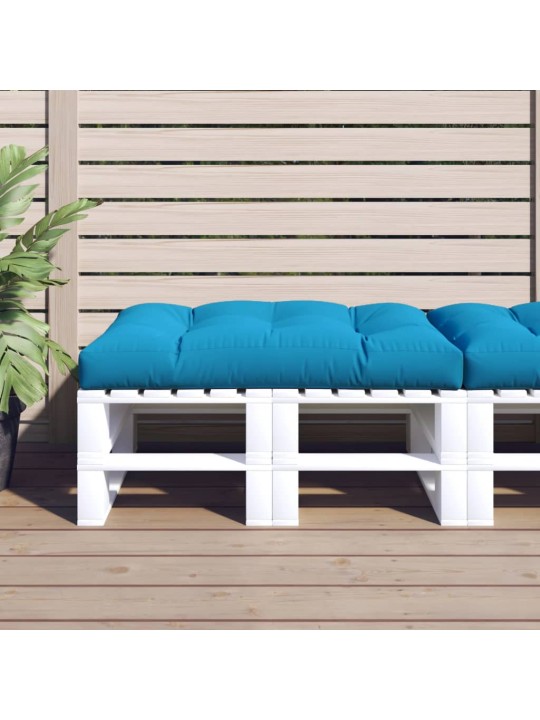 Poduška na palety modrá 120 x 80 x 12 cm textil