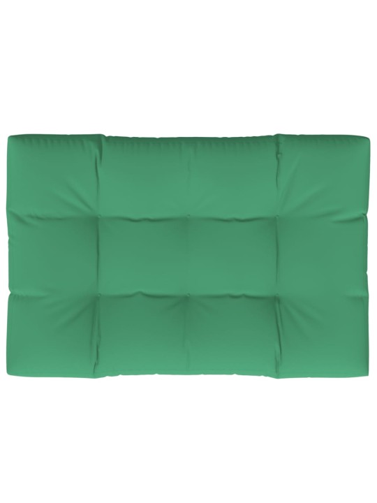 Poduška na palety zelená 120 x 80 x 12 cm textil