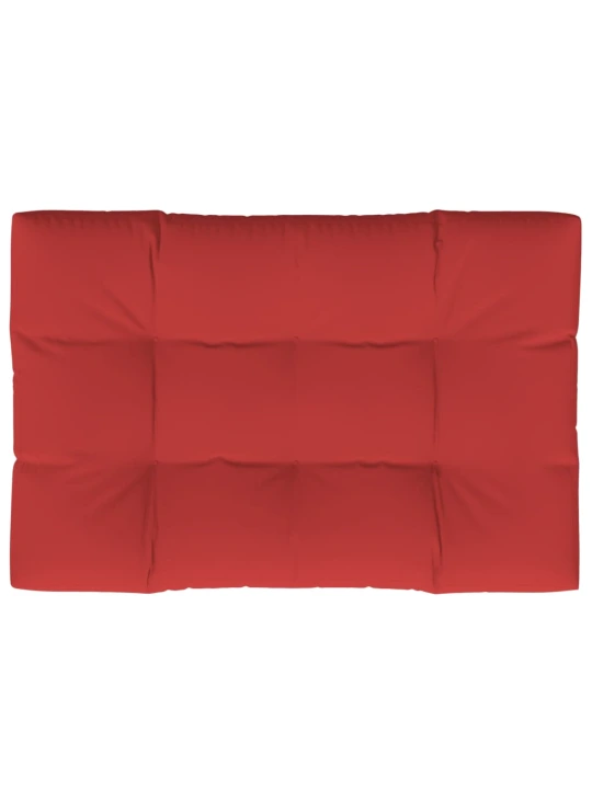 Poduška na palety červená 120 x 80 x 12 cm textil