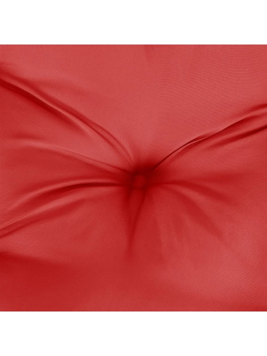 Poduška na palety červená 120 x 80 x 12 cm textil