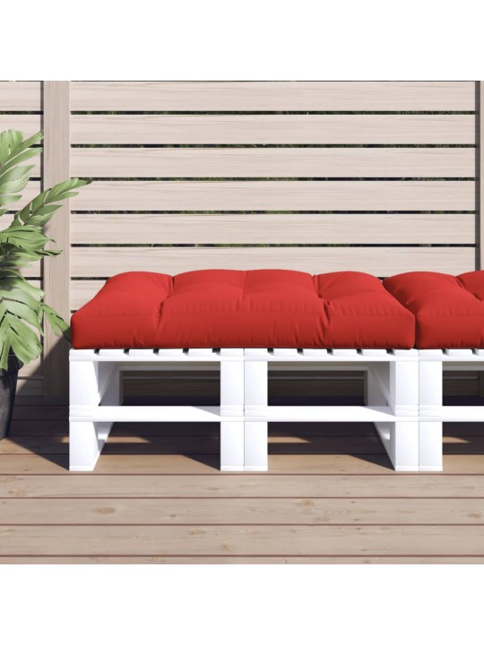 Poduška na palety červená 120 x 80 x 12 cm textil