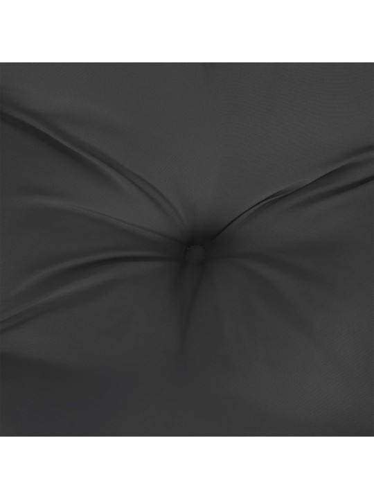 Poduška na palety černá 120 x 80 x 12 cm textil