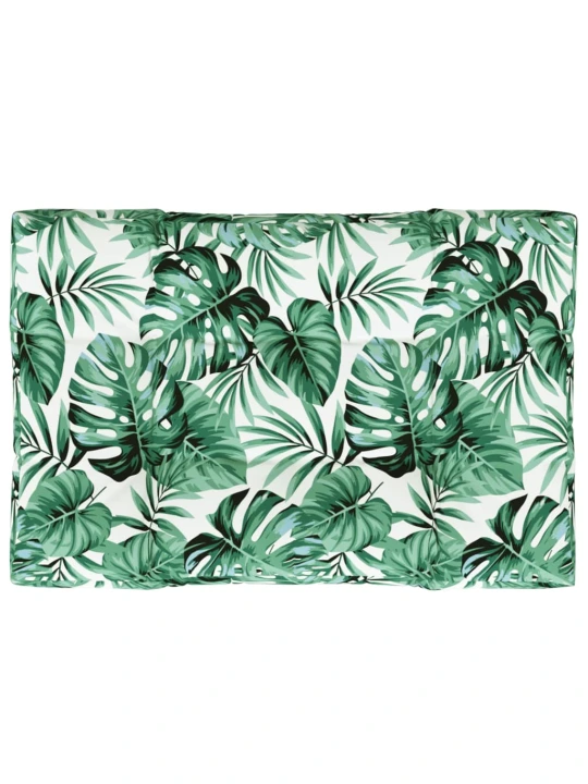 Poduška na palety zelená 120 x 80 x 12 cm textil
