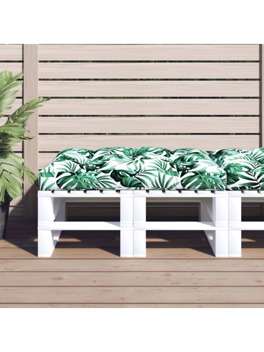 Poduška na palety zelená 120 x 80 x 12 cm textil