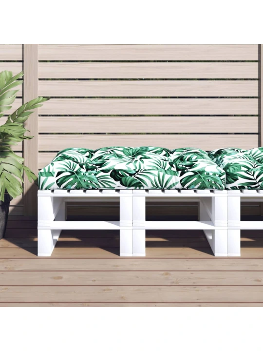 Poduška na palety zelená 120 x 80 x 12 cm textil