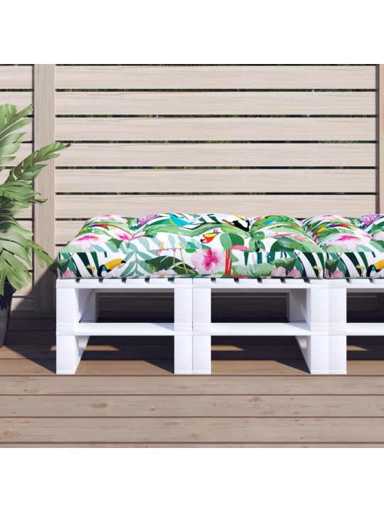 Poduška na palety vícebarevná 120 x 80 x 12 cm textil