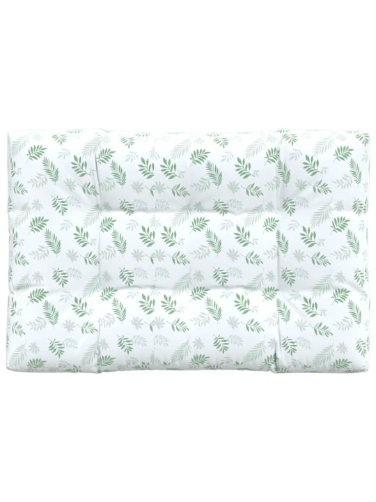 Poduška na palety vzor listů 120 x 80 x 12 cm textil