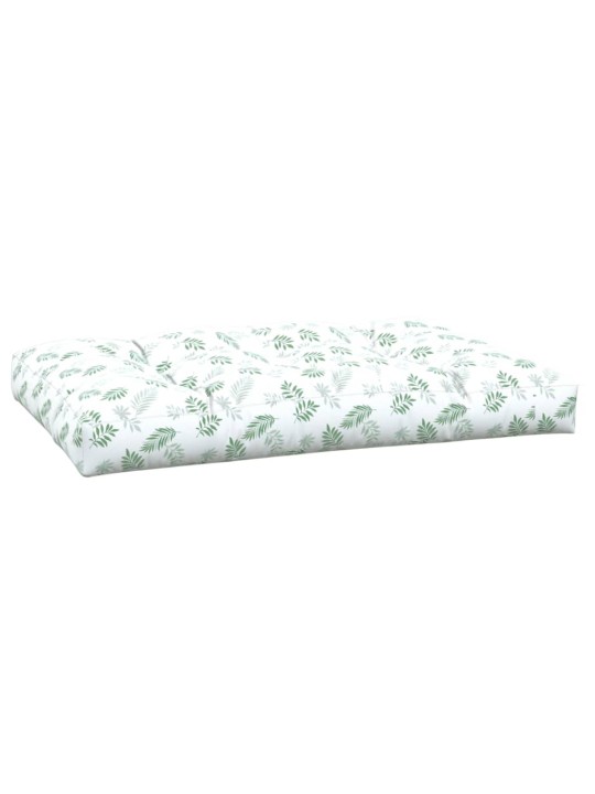 Poduška na palety vzor listů 120 x 80 x 12 cm textil