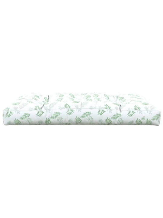 Poduška na palety vzor listů 120 x 80 x 12 cm textil