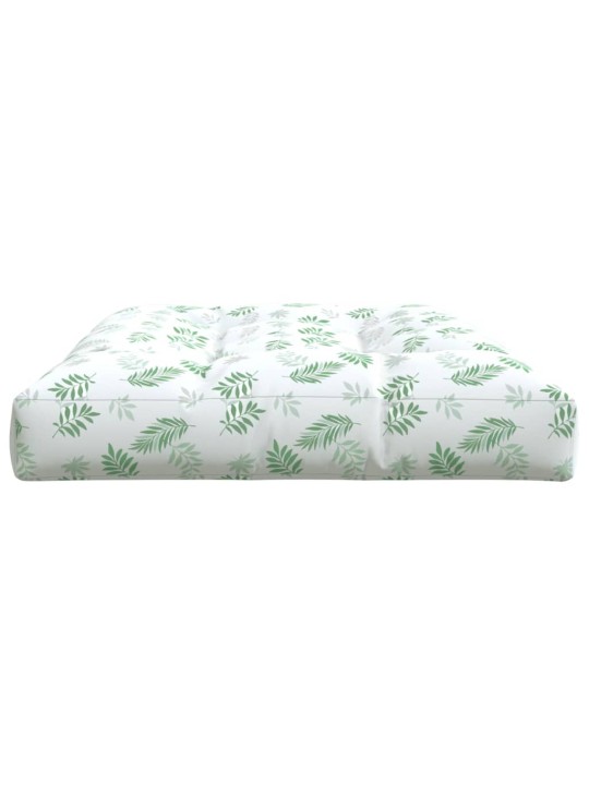 Poduška na palety vzor listů 120 x 80 x 12 cm textil