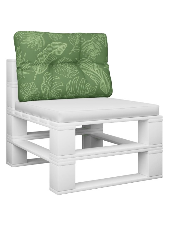 Poduška na palety vzor listů 50 x 40 x 12 cm textil