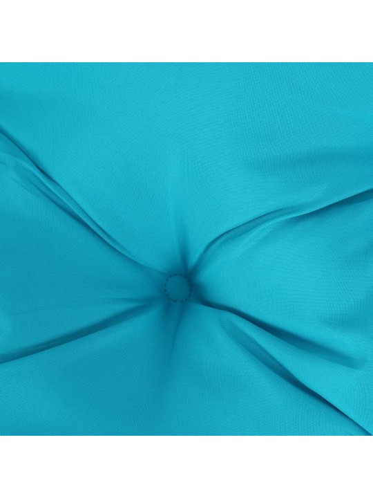 Poduška na palety tyrkysová 50 x 40 x 12 cm textil