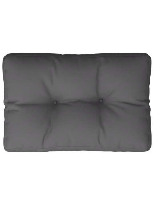 Poduška na palety antracitová 60 x 40 x 12 cm textil