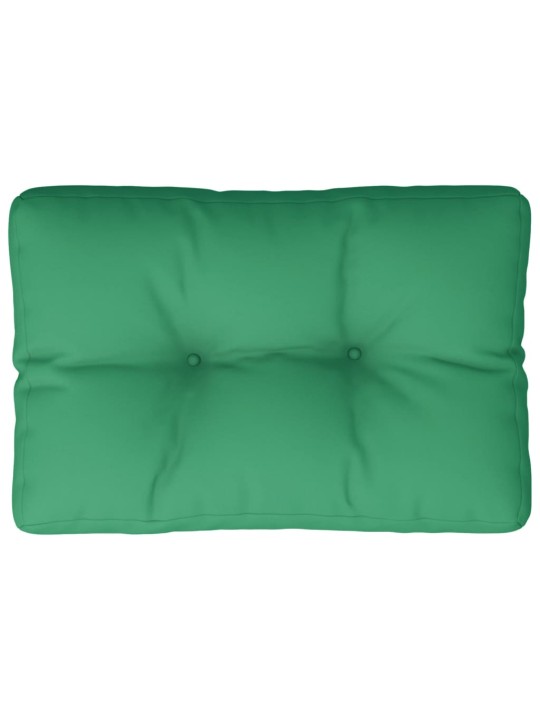 Poduška na palety zelená 60 x 40 x 12 cm textil