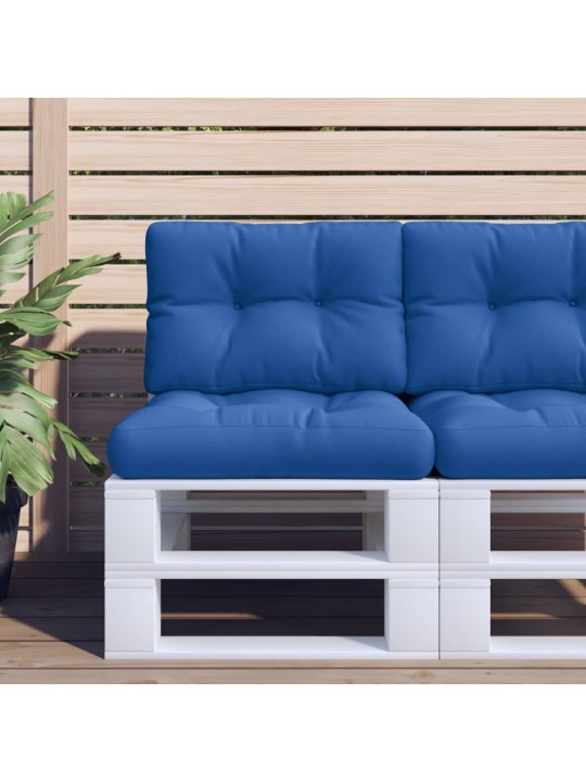 Poduška na palety královsky modrá 60 x 40 x 12 cm textil