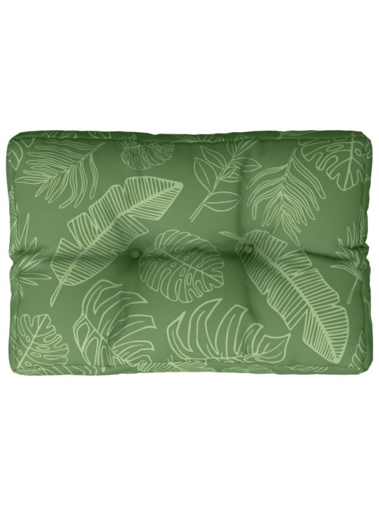 Poduška na palety vzor listů 60 x 40 x 12 cm textil