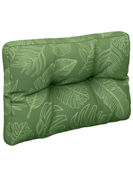 Poduška na palety vzor listů 60 x 40 x 12 cm textil