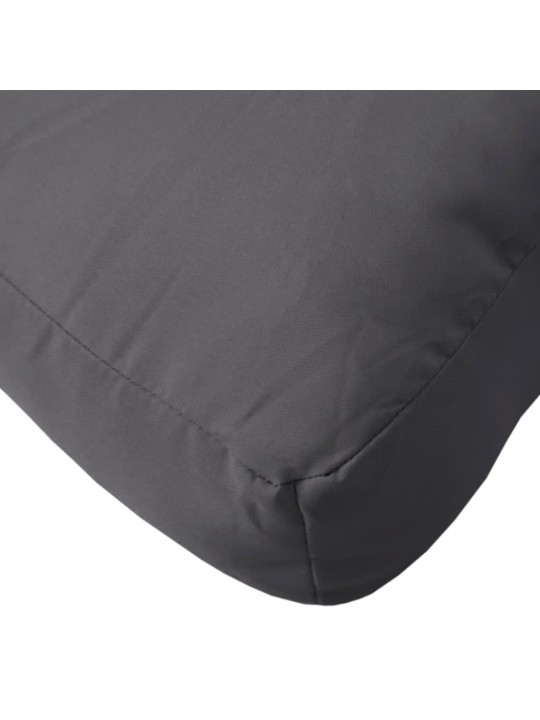 Poduška na palety antracitová 70 x 40 x 12 cm textil