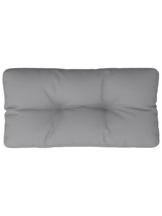 Poduška na palety šedá 70 x 40 x 12 cm textil