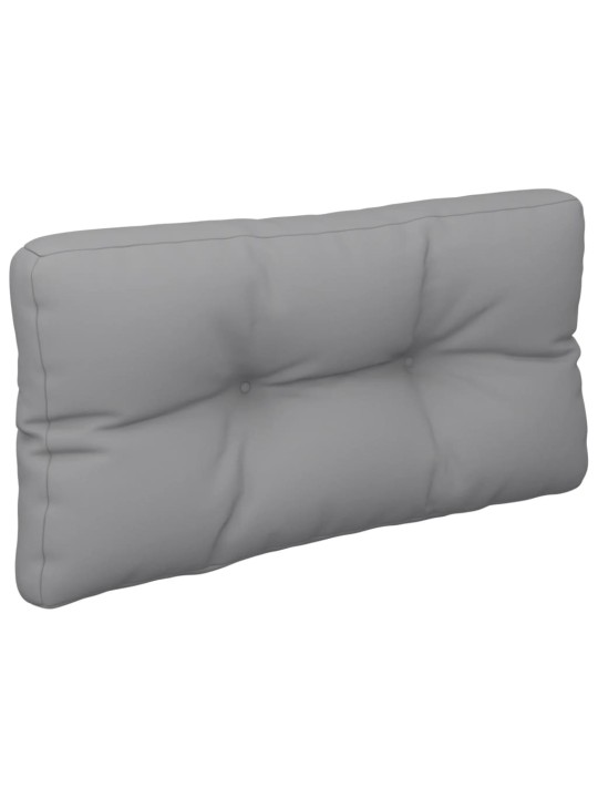 Poduška na palety šedá 70 x 40 x 12 cm textil