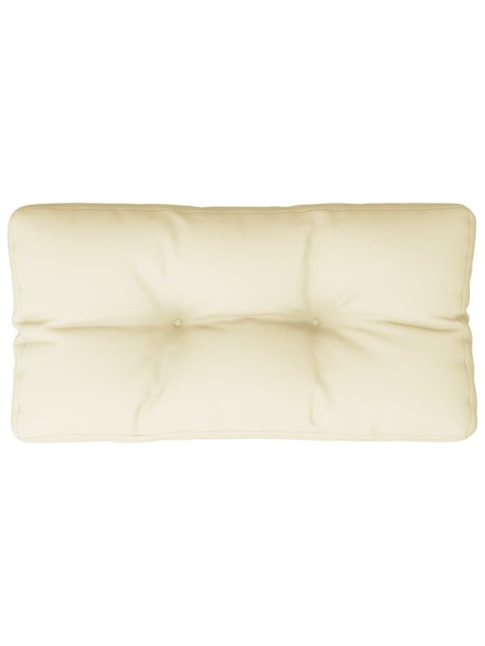 Poduška na palety krémová 70 x 40 x 12 cm textil