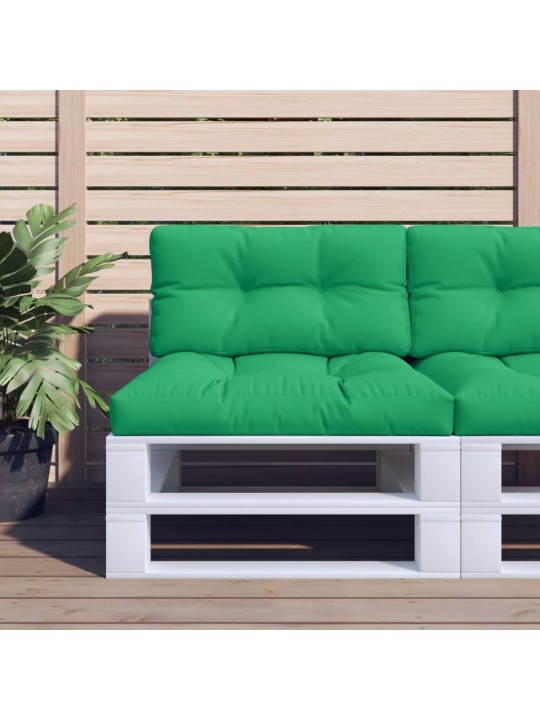 Poduška na palety zelená 70 x 40 x 12 cm textil