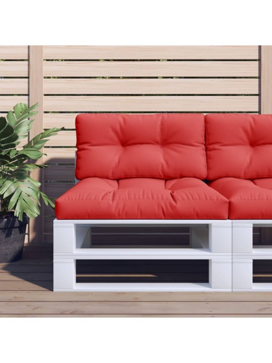 Poduška na palety červená 70 x 40 x 12 cm textil